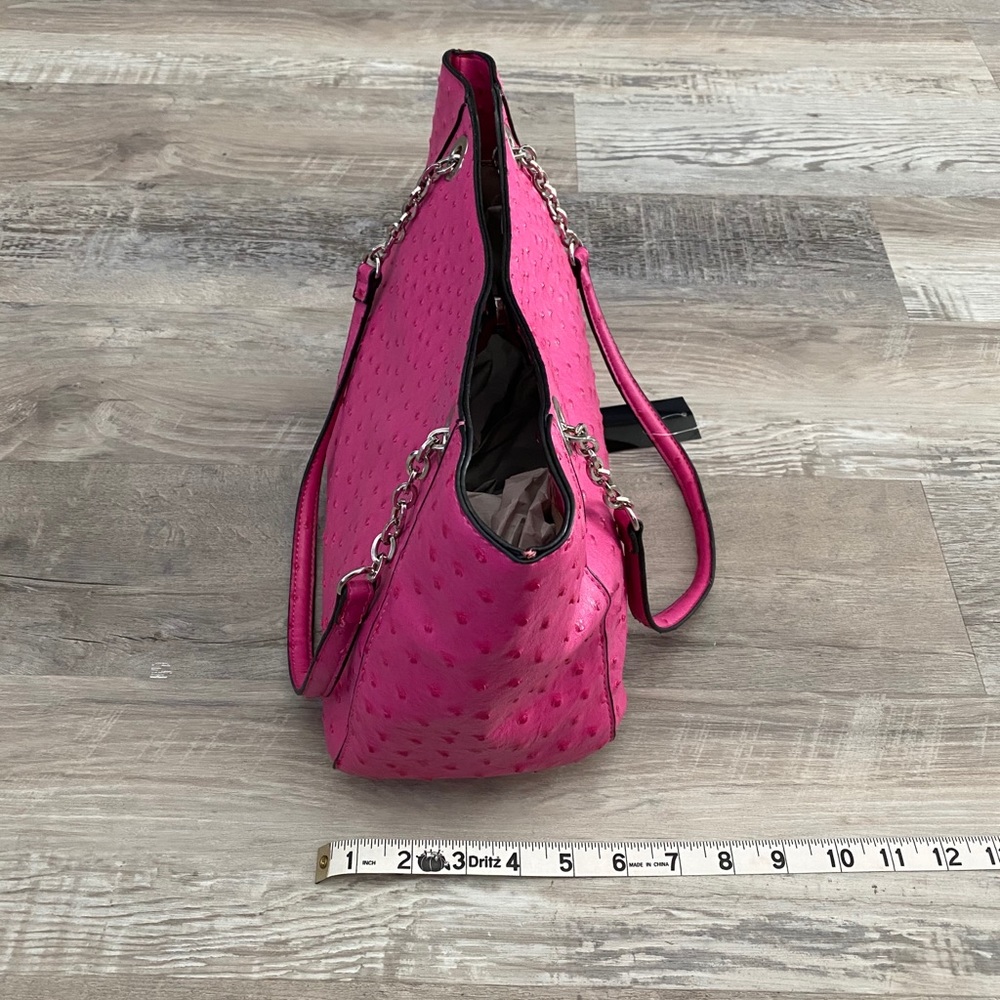 Pink Ostrich Handbag - Picture 8 of 9